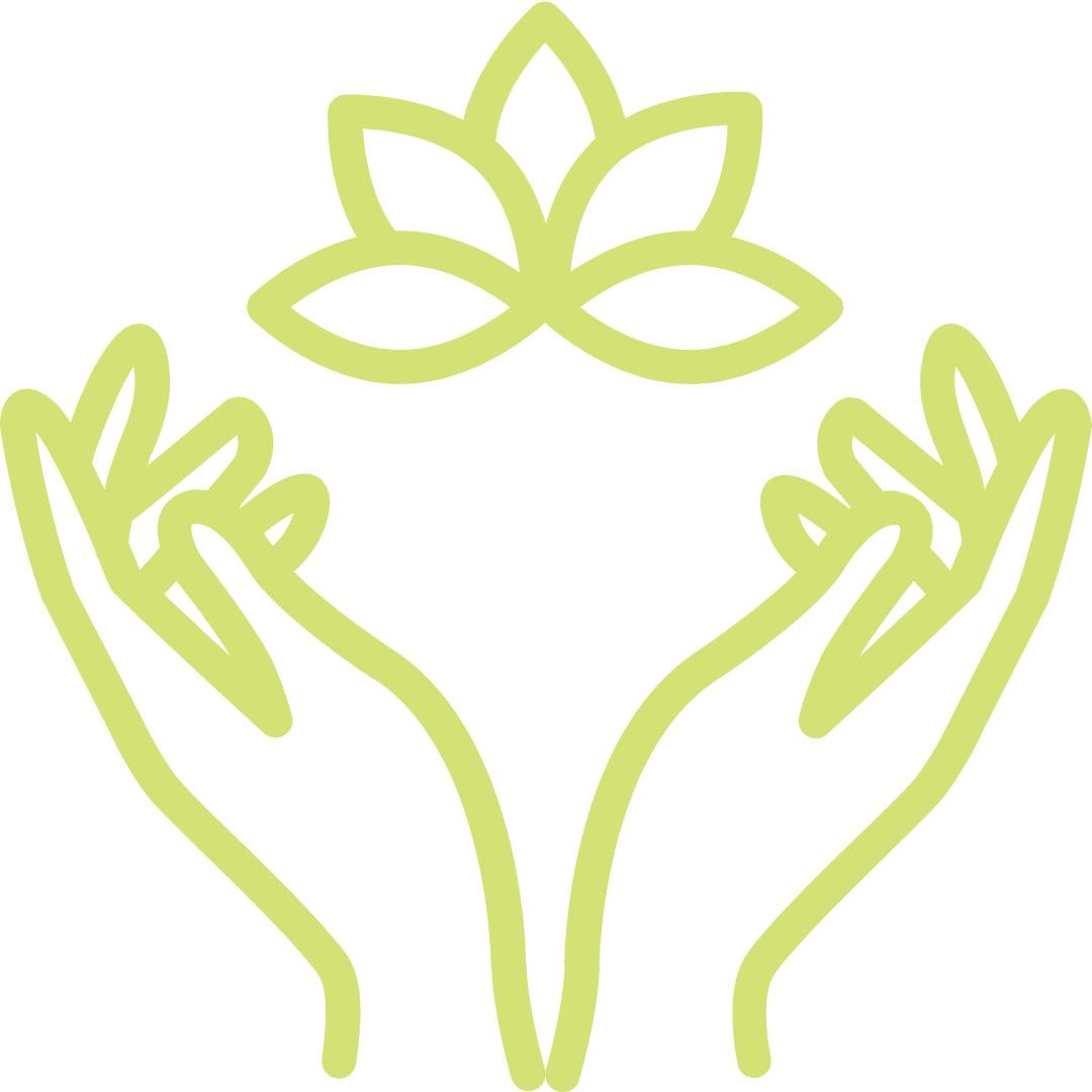 hand with flower